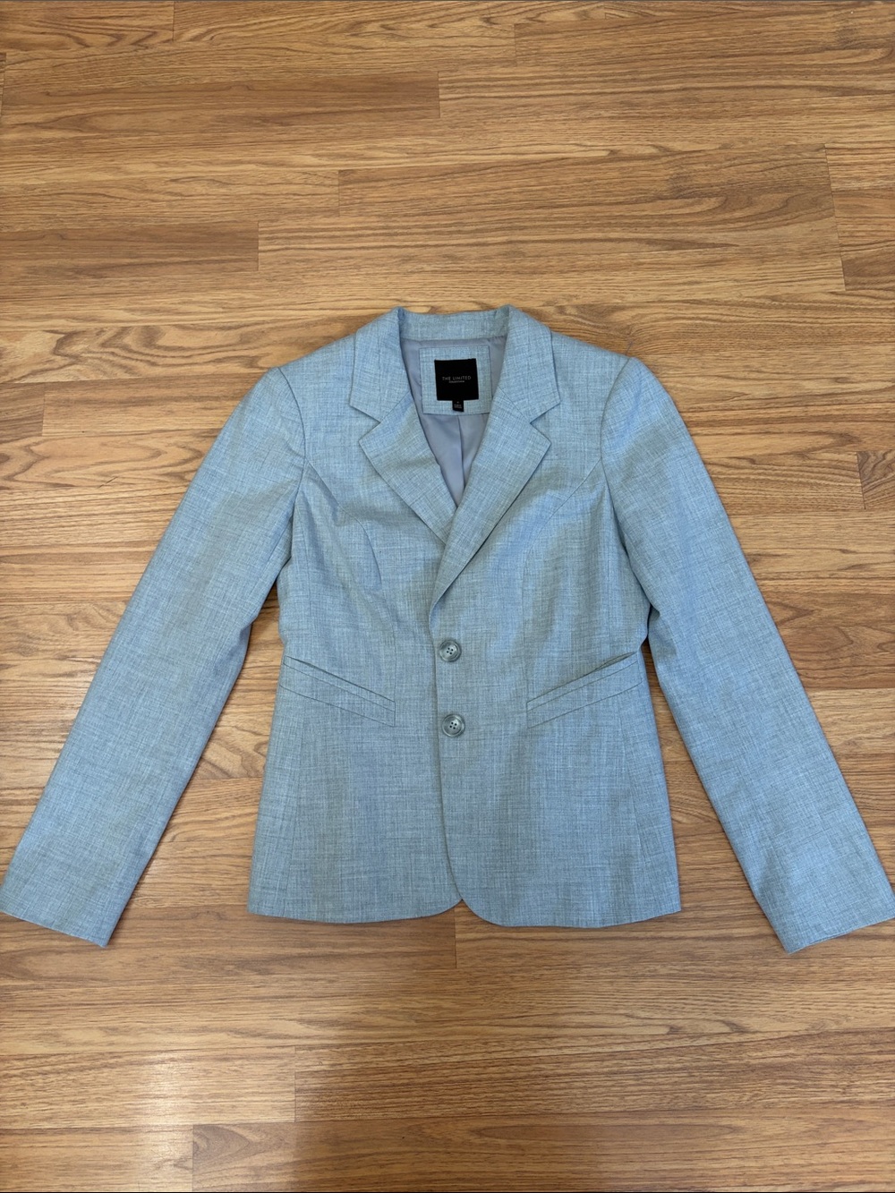 The Limited Light Gray Two-Button Women's Blazer